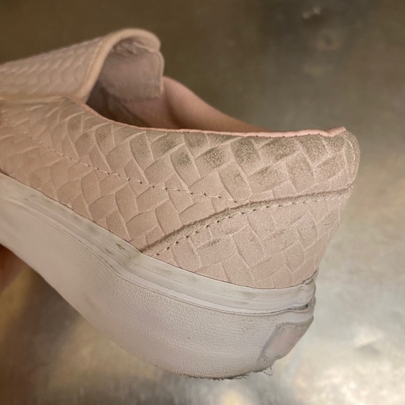 Vans Embossed Leather Slip Ons - Picture 4 of 8